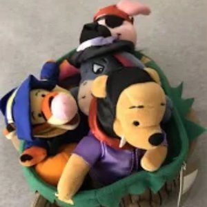 NWT in Original Bag, Winnie the Pooh Halloween Beanies with Wheelbarrow